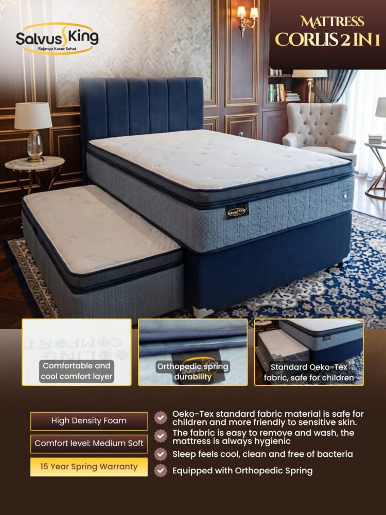 SALVUSS KING Mattress Corlis 2 In 1