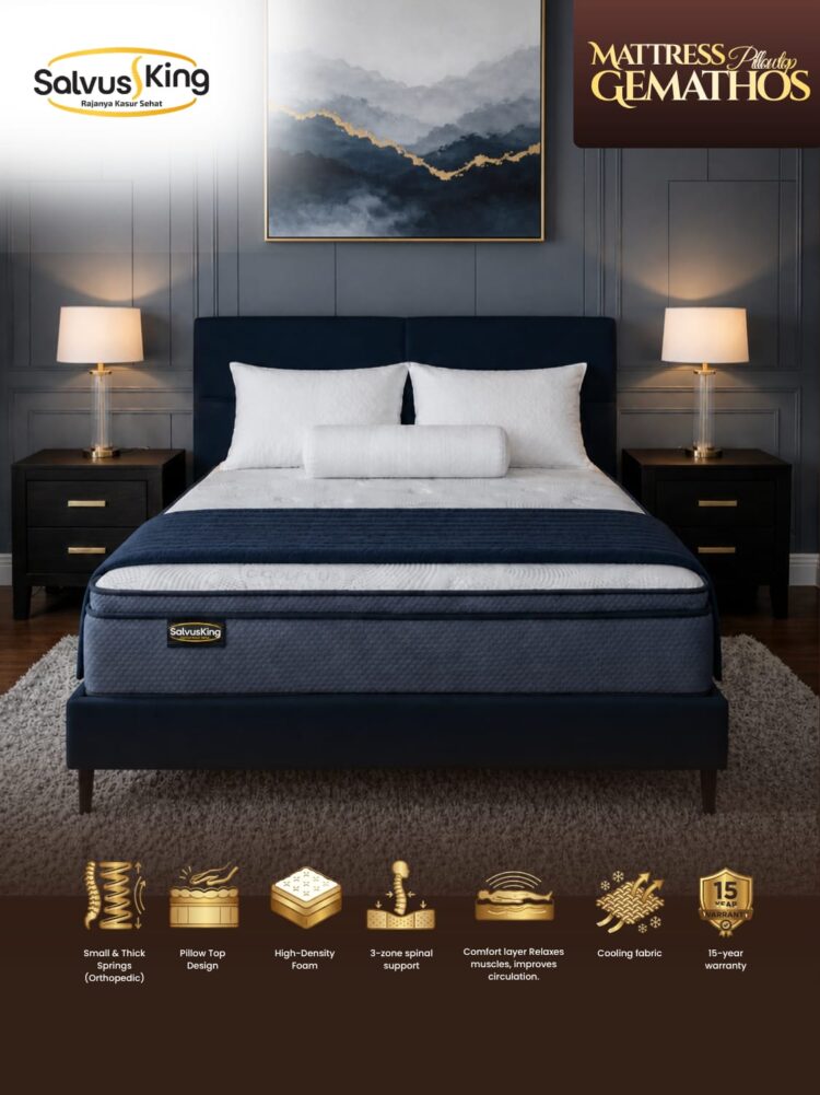SALVUSS KING Matress Gemathos Pillowtop