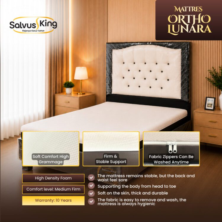 SALVUSS KING MATTRESS ORTHO LUNARA